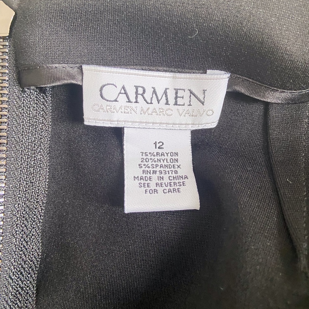 Carmen Marc Valvo Black Skirt - Picture 6 of 6